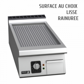 Plancha chrome dur 40 cm FAGOR - surface rainurée