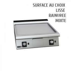 Plancha chrome dur gaz 80 cm FAGOR surface lisse