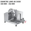 Trancheuse a jambon professionnelle dadaux majorslice vertcale - lame 30 cm