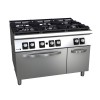 Piano de cuisson professionnel 6 feux gaz avec four FAGOR