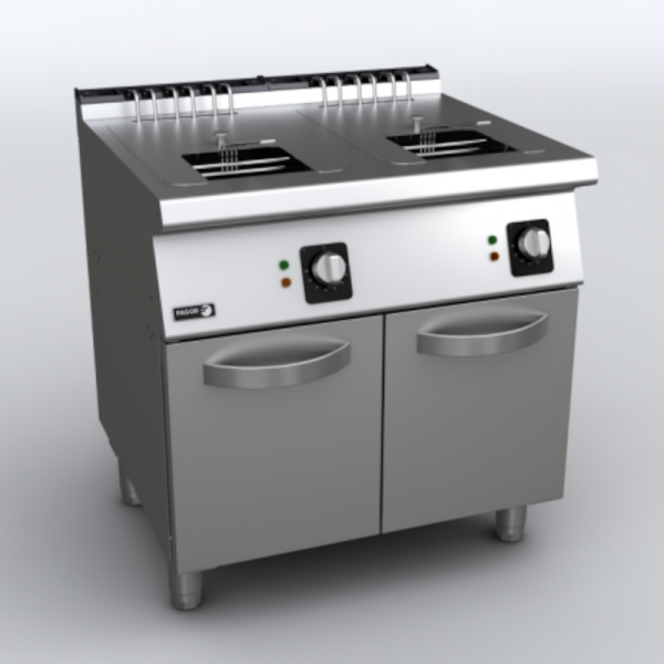 Friteuse électrique professionnelle | 2 bacs 15 litres | inox | FAGOR