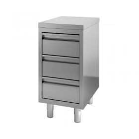 Meuble tiroir inox combisteel