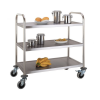 Chariot de service inox 3 plateaux Combisteel