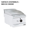 plancha professionnelle gaz inox serie 600