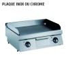 Plancha lisse inox ou chrome combisteel