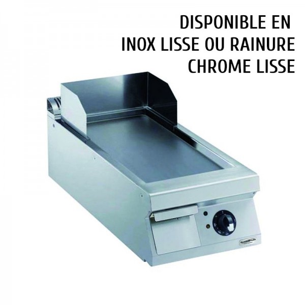 Plancha électrique Professionnelle En Acier Inoxydable - Surface Lisse, Puissance 3 KW, Idéale Pour Cuisson Extérieure