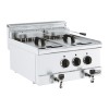 Friteuse 2 bacs 10 litres triphasée combisteel