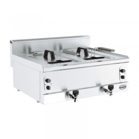 Friteuse double cuve professionnelle 2 x 8 litres combisteel