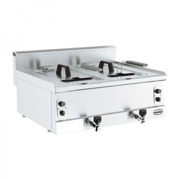 Friteuse double cuve professionnelle 2 x 8 litres combisteel