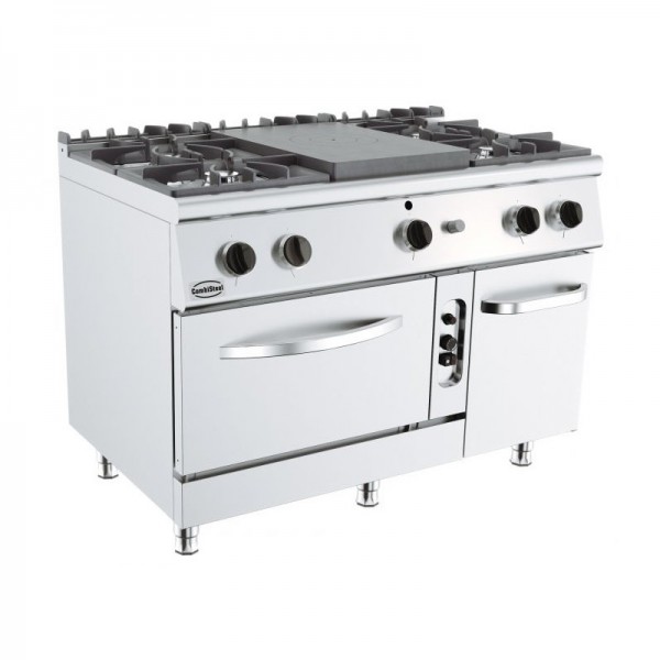 Piano de Cuisson à Gaz avec Four Professionnel - Combisteel - CUISINE PRO  CHR