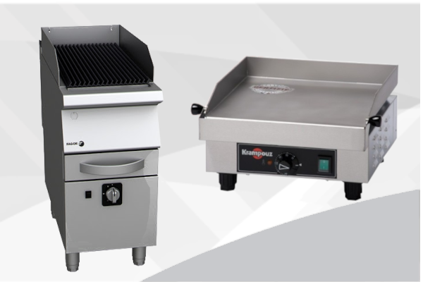 Plancha / grill charcoal professionnel